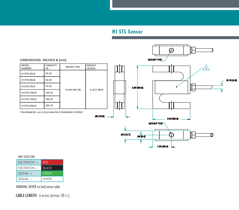 STS-91kg稱(chēng)重傳感器